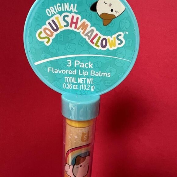 Squishmallows 3 Pack Flavored Lip Balms W-11 - Picture 2 of 5
